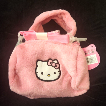 HELLO KITTY FAUX FUR PURSE/SHOULDER BAG